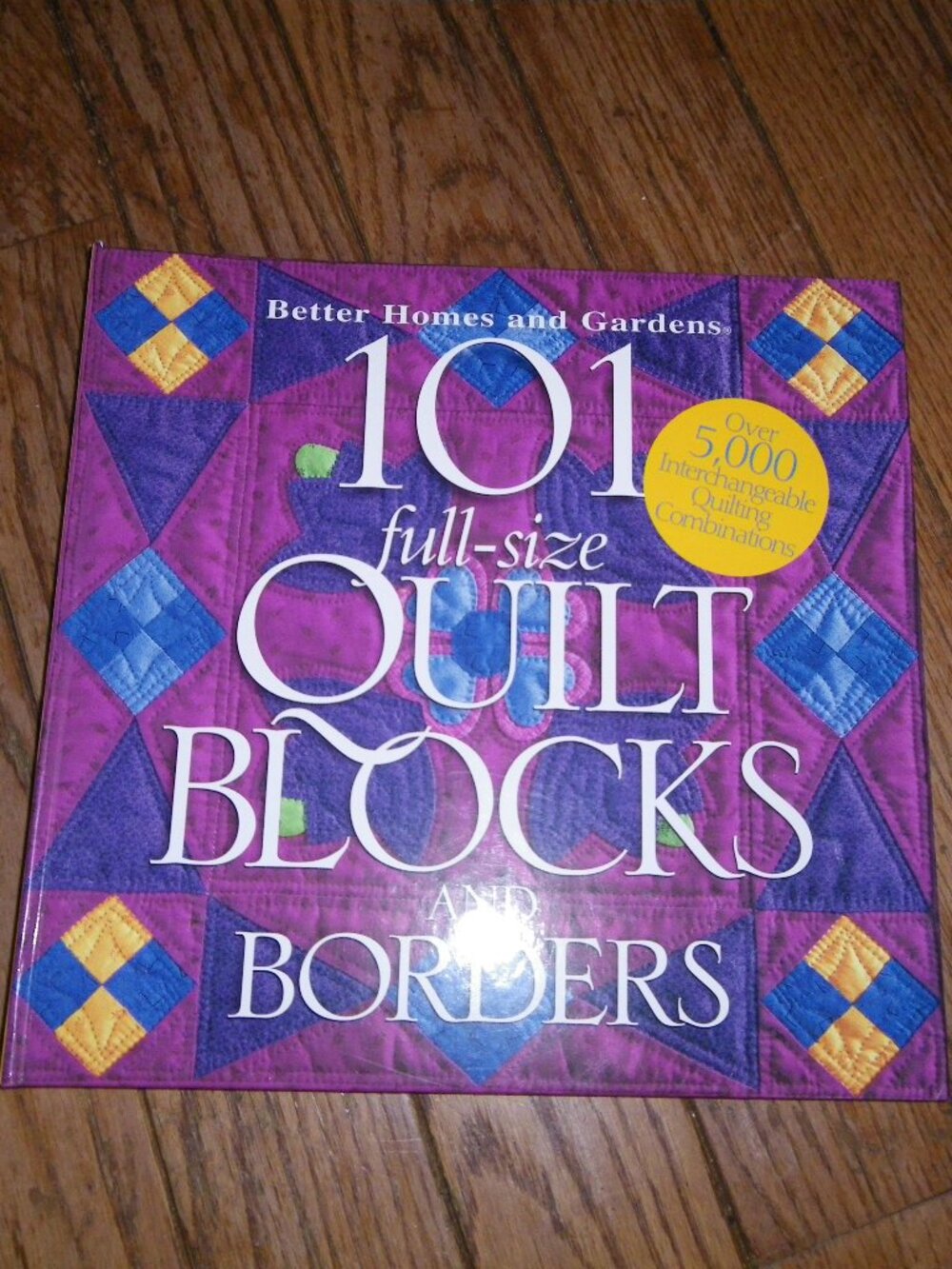 1998 101 Full-Size Quilt Blocks & Borders Large Hardback Spiral Bound Book